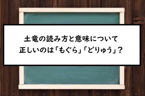 土竜の読み方と意味 もぐら と どりゅう 正しいのは