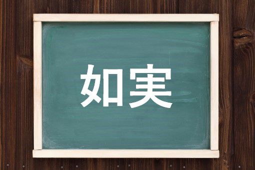 如実の読み方と意味 にょじつ と じょじつ 正しいのは