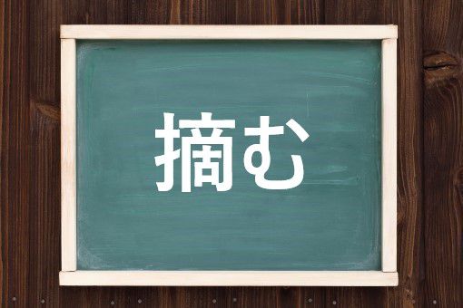 摘むの読み方と意味、「つむ」と「つまむ」正しいのは?