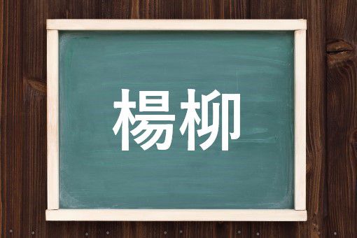 楊柳の読み方と意味 ようりゅう と ようやなぎ 正しいのは