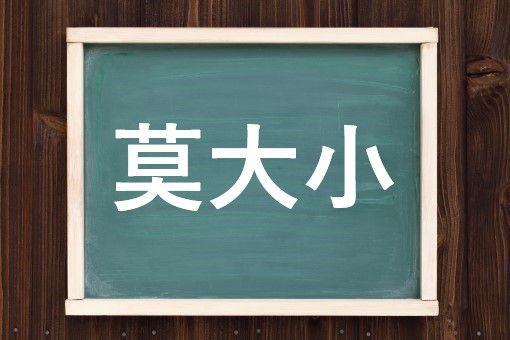 莫大小の読み方と意味 めりやす と ばくだいしょう 正しいのは