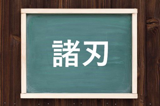 諸刃の読み方と意味 もろは と しょは 正しいのは